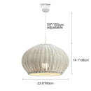 Woven Dome Rattan Pendant Light