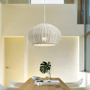 Woven Dome Rattan Pendant Light