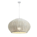 Woven Dome Rattan Pendant Light