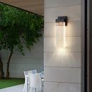 Clear Glass Column Wall Light