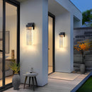 Clear Glass Column Wall Light
