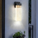 Clear Glass Column Wall Light