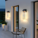 Clear Glass Column Wall Light