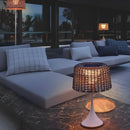 Woven Rattan Floor Lamp