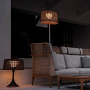 Woven Rattan Floor Lamp