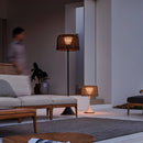 Woven Rattan Floor Lamp