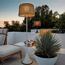 Woven Rattan Floor Lamp