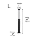 Cylinder Post Outdoor Path Light