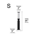 Cylinder Post Outdoor Path Light