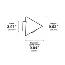 Bell-Style LED Outdoor Wall Sconce –Minimalist Waterproof Lighting