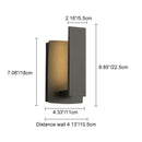 Linear Backlit Outdoor Wall Sconce