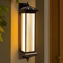 Ribbed Glass Wall Lantern