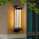 Ribbed Glass Wall Lantern