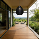 Black Woven Rattan Pendant Lamp